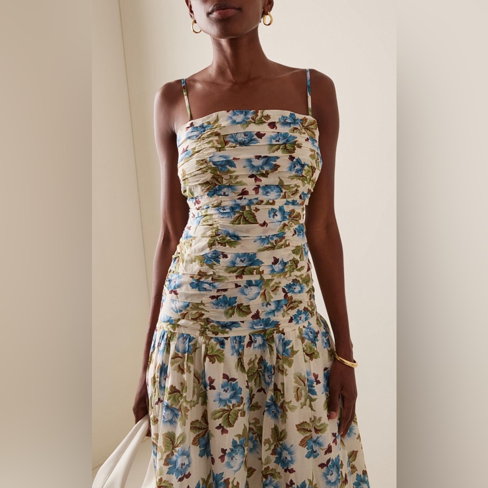 Posse Raquel floral cotton silk dress - Picture 3 of 10